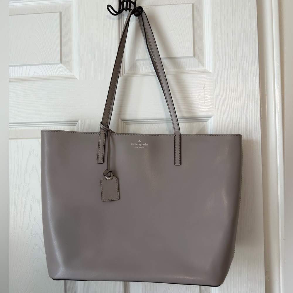 Kate Spade Janie Medium Tote Soft Taupe Saffiano Leather Bag|Kate Spade New York
